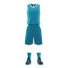 Atacado do Fabricante Suporta Logotipo Impresso, Respirável de Verão Cor Contrastante Gola V Jogo de Treino Conjunto de Uniforme de Basquete