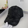 Gorra de béisbol Diamond para mujer, estilo coreano, moderna, combina con todo, con visera, para primavera y otoño, de red roja, a la moda, para cubrir la cara y el sol.