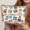 Bolsa de Armazenamento de Produtos para Cuidados com a Pele de Linho Popular da Amazon Escova de Dentes Necessaire Grampo de Cabelo Bolsa de Cosméticos