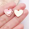 Mezcla 60 Accesorios para Joyería DIY del Día de San Valentín Colgante de Aleación con Forma de Corazón Gota de Aceite Corazón de Durazno Collares Pendientes Colgante para Teléfono Móvil
