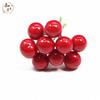 Decorações de Natal Simuladas de Frutas Vermelhas Pequenas, Bolas de Frutas da Sorte de Espuma Vermelha, Contas Pequenas de Cereja de Feijão Vermelho, Acessórios para Caixa de Doces DIY