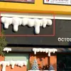 Enfeites de Escultura de Espuma de Natal Neve Pendurada Goteiras Pendurados na Porta Floco de Neve Artificial Decoração de Cena de Neve Escultura de Paisagismo Personalização