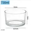 Taza de Vela de Aromaterapia Transparente para Casas de Huéspedes y Hoteles, Portavelas de Vidrio para Mejorar el Ambiente, Herramientas para Velas DIY, Taza de Vidrio Recta, Taza Vacía