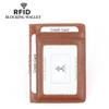 Fabricante Transfronteiriço Porta-Cartões Masculino de Primeira Camada Couro de Vaca Crazy Horse Rfid Porta-Cartões Retrô Europeu e Americano Couro Genuíno Porta-Cartões de Crédito Porta-Cartões