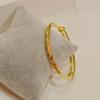 Pulsera vietnamita de oro estrellado para mujer, imitación de oro, lluvia de meteoritos, cierre de empuje, vientre redondo sólido, suministro para puesto de mercado