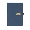 Caderno A5, Estilo Simples de Negócios, Diário de Aparência Sofisticada, Couro Macio, Espessado, com Fivela, Personalizável, Pode Ser Impresso com Logo