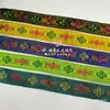 Nuevo Estilo Jacquard Dorado Estilo Chanel Encaje con Cinta de Colores para Vestidos, Trajes de Gala, Zapatos, Sombreros, Disfraces de Escenario y Accesorios de Ropa