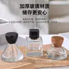 Botella de Perfume Cónica Invertida Personalizada Transfronteriza 30ml 50ml Botella de Spray a Presión a Prueba de Fugas Botella Recargable Botella de Perfume de Vidrio Espesado