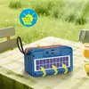 2025 Nueva Tarjeta Inalámbrica de Audio Bluetooth Radio FM Solar de Escritorio Portátil Mini Caja de Audio