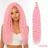 Extensiones de Crochet de Fibra Sintética Europea y Americana Deep Wave 22-30 Pulgadas Pelucas Transfronterizas