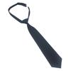 Fábrica em estoque gravata de cor sólida 7cm preto coreano moda casual uniforme acessórios jk gravata feminina