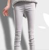 Leggings Coloridas Doces Novos para Primavera e Outono Roupa Externa Feminina Cintura Elástica Stretch Calças Coloridas Tipo Lápis Calças de Cintura Alta Slim