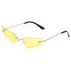 2023 nuevas gafas de sol transfronterizas ojos Europa y Estados Unidos personalidad gafas de sol divertidas moda hip hop alas gafas de sol mujeres