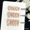 Borboleta Dançante Orvalho Claro Unhas Vestíveis Feitas à Mão Primavera Verão Alta Costura Olho de Gato Design Pintado à Mão Temperamento Cool Clareamento Adesivos de Unha