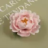 Porta-incienso de Flor de Peonía de Cerámica Hecho a Mano al por Mayor, Regalo para el Festival Qixi Portador de Incienso Souvenir de Flor de Cerámica