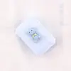 Estojo de Lentes de Contato para Miopia Desenho Makaron Celebridade da Internet Beleza Simples Lente de Contato Estojo Portátil Duplo com Clipe Ventosa Estojo de Cuidados