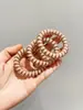 Elástico de Cabelo Estilo Fio de Telefone para Mulheres, Corda de Cabelo Transparente, Elástico de Cabelo 2025 para Mulheres, Rabo de Cavalo Fresco e Doce