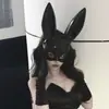 Venta Caliente Transfronteriza Máscara de Fiesta para Niñas de Conejo de Orejas Largas Material PVC Anime Halloween Disfraz de Mascarada Accesorios