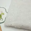 Tela Bordada con Lentejuelas y Malla, Camisola Bordada con Lentejuelas, Tela Bordada Hanfu