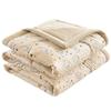 Edredón de Verano Estampado, Edredón para Aire Acondicionado, Edredón Fino Refrescante de Verano, Gasa de Doble Capa, Tamaño Individual/Doble, Relleno Completo, Lavable a Máquina