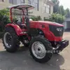 Tractor de cuatro ruedas de exportación de 100 caballos de fuerza, cortacésped de jardín, arado, tractor de transporte con tanque de combustible grande