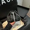 Bolso de Cubo de Moda para Mujer de Alta Calidad para Verano, Bolso Cruzado Sencillo, Hermoso, Moderno y Exquisito con Cordón