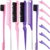 Set de Regalo de Lujo con Brillo Fino y Caja Transparente para Regalo, Set de Peine y Cepillo para Peinar el Cabello, Procesamiento de Marca Cultural y Creativa