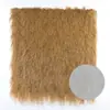 Telhado de palha sintética telhado de palha artificial telhado de vidro de solário isolamento térmico gramado pavilhão externo proteção solar telhado de galpão de grama
