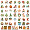 50 Adesivos de Natal para Atividades Festivas, Decoração de Cadernos, Malas e Diários, DIY Mais Vendido Atacado