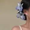 Grampo de Cabelo Flor de Orquídea Doce e Delicado, Presilha Atmosférica para Mechas Laterais, Presilha Bico de Pato, Adorno de Cabeça Super Fada para Fotos na Praia