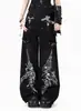Pantalones Jeans Largos Unisex Hip Hop Holgados Adelgazantes Parcheados Camuflaje Lavado Streetwear Americano Punk Oscuro Transfronterizos