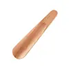 Calzador corto de madera maciza, levantador de zapatos portátil para uso doméstico, calzador de madera compacto de 17 cm