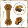 Marcador de libro de cuero magnético lectura linda forma de garra de perro soporte magnético para marcapáginas adecuado para hombres y mujeres regalo marcador de libro