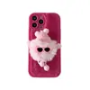 Adecuado para iPhone 15 Pro Max Felpa Funda para Teléfono Móvil Muñeca Muñeca DIY Manzana 14 Dibujos Animados Linda Funda para Teléfono Móvil