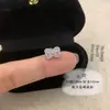 Brincos Versáteis Geométricos em Forma de Estrela e Laço com Design Espiral Torcido, em Zircônia Rosa, da Moda e de Alto Padrão para Mulheres