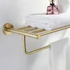 Suporte de Toalha de Banheiro Dourado para Pendurar Conjunto de Aço Inoxidável 304 Rack de Armazenamento para Vaso Sanitário Vaso Sanitário Ferragens para Pendurar na Parede