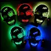 Máscara de Pirata Cicatrizada y Tuerta Más Vendida Transfronteriza con Sangre Horror Luz Fría Máscara de Halloween Set de Máscaras Luminosas LED