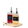 Amazon Cross-Border Pourador de Vinho de Aço Inoxidável 304 Abertura e Fechamento Automáticos Bico de Óleo Tampão para Garrafa de Molho de Soja e Vinagre Tampa Automática