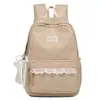 Nuevo Mochila Casual de Alto Valor con Lunares Frescos y Flores Pequeñas para Niñas de Secundaria Reductora de Carga para Estudiantes de Secundaria