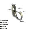 Nuevo Gancho Colgante de Aleación de Zinc Estilo Antiguo Multicolor Transfronterizo Gancho Pequeño Mini para Vestidor Detrás de la Puerta Ganchos para Joyería