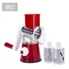 Venta al por mayor del fabricante Cortador de Verduras de Rodillo Multifuncional Cortador de Verduras Manual de Manivela Utensilio de Cocina Máquina para Rebanar y Rallar Frutas y Verduras