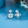 Brincos de Novo Estilo com Símbolo de Boa Sorte, Design Único, Brincos Femininos do Ano do Cavalo de 2026, Joias do Ano do Zodíaco