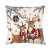 Fronha Estampada de Natal Estilo Novo Transfronteiriço Capa de Almofada Decorativa para Sofá de Casa Fronha para Almofada de Quarto