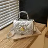 Bolso de hombro PU de moda estilo coreano para niños, bolso cruzado mini con lazo de moda, bolso de mano accesorio