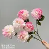 Peonías artificiales de Luoyang, flores de hibisco de pétalos dobles, nuevas decoraciones de muebles de estilo chino, materiales florales para bodas de estilo tradicional chino