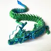 Dragão Articulado Impresso em 3D Modelo de Dragão Chinês Brinquedo Enfeites Série dos Doze Signos do Zodíaco Desenho Animado Dragão de Corpo Inteiro Móvel Decoração