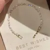 Pulsera de circonita multicolor de lujo ligero para comercio exterior europeo y americano, deslumbrante con incrustaciones de diamantes, a la moda, simple, elegante, joyería de alta gama al por mayor