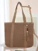 Bolsa de Palha com Franjas de Cor Sólida, Grande Capacidade, Para o Dia a Dia, Bolsa de Ombro Feminina Estilo Coreano, Bolsa de Palha Tecida Estilo Férias na Praia