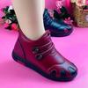 Invierno Nuevo Zapatos de Algodón para Mujer con Forro Polar Grueso para Personas Mayores Cálidos Antideslizantes Zapatos de Leche para Señora de Mediana Edad y Anciana