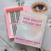 Kit de Cola para Cílios Postiços Transfronteiriço, Grande Capacidade, Leve, Cílios Estilo Gatinho, Textura de Cabelo Suave e Natural, Efeito de Ampliação